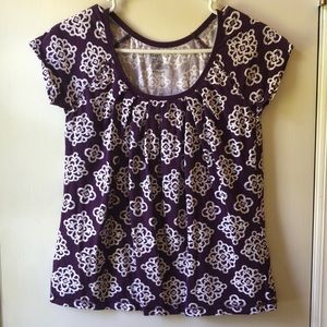Gap Medium purple print top